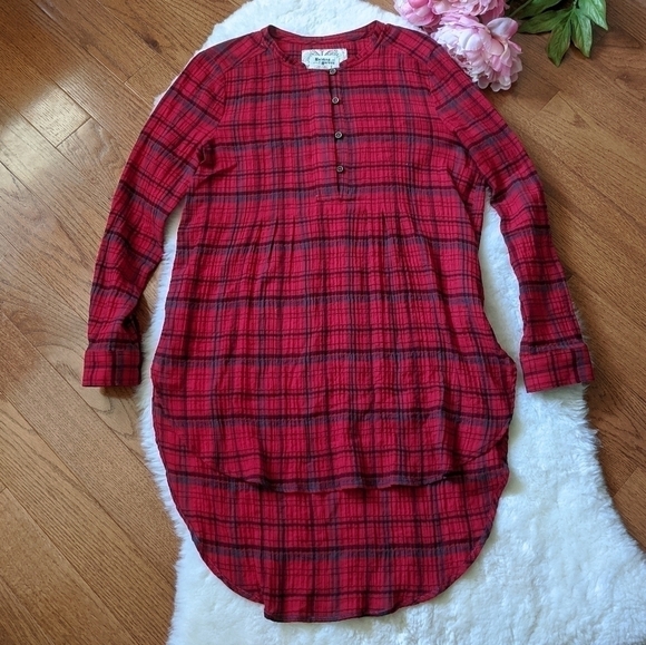 Anthropologie holding horses half penny plaid tunic - Picture 4 of 11